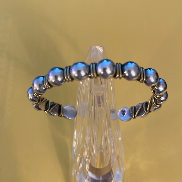 Silpada Sterling Silver and Brass Cuff Bracelet. - Picture 1 of 4
